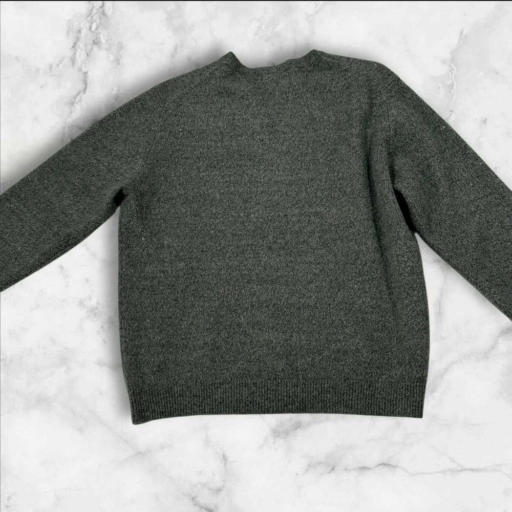 Club Room by‎ Charter Club Men's V Neck Sweater 100% Lambswool Green Size L